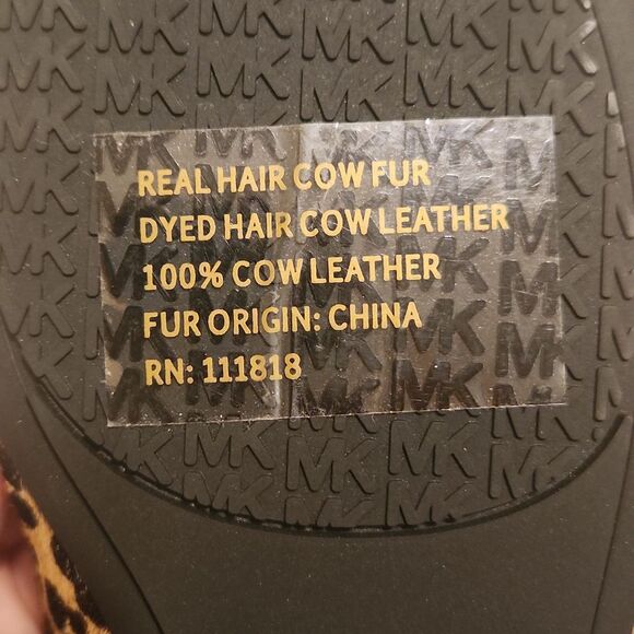 Michael Kors "Nori" Leopard-Print Calf Hair & Leather Ballet Flats Size 9.5 - Picture 9 of 10